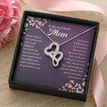 To My Boyfriends Mom - Joined Hearts Necklce Double Hearts Necklace