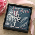 To The Best Army Wife Double Hearts Necklace (2)