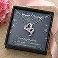 Retirement Gifts For Wife- A Sweet Ending To A New Beginning- Necklace Double Hearts Necklace