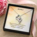 Mother-There Is Nothing As Powerful As A Mother's Love& Nothing As Healing As A Child's Soul Double Hearts Necklace