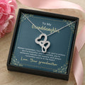 To My Granddaughter - Always Remember You're Special Double Hearts Necklace