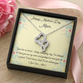 Mother's Day Open Heart Necklace Double Hearts Necklace