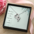 The Heart Of A Father Is The Masterpiece Of Nature -  Double Hearts Necklace