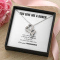 You Give Me A Heart Boner An Affection Erection  Funny & Sarcastic Love For Her Mature Best Fu 8 Double Hearts Necklace