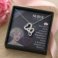 Nurse - You Don T Build A House -  Double Hearts Necklace