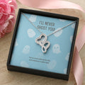 Ill Never Ghost You -  Double Hearts Necklace