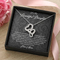 To My Beautiful Daughter I Wish You The Strength - Love Mom Double Hearts Necklace