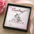 Happy Birthday Sweetheart- Double Hearts Necklace