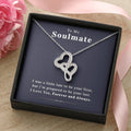 To My Soulmate -  - The Perfect Gift For The Holidays Double Hearts Necklace