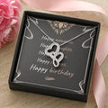 Happy Birthday - Spark Romance With This Necklace Double Hearts Necklace