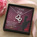 To My Nurse Wife - Finding You Was The Biggest Surprise -  Double Hearts Necklace