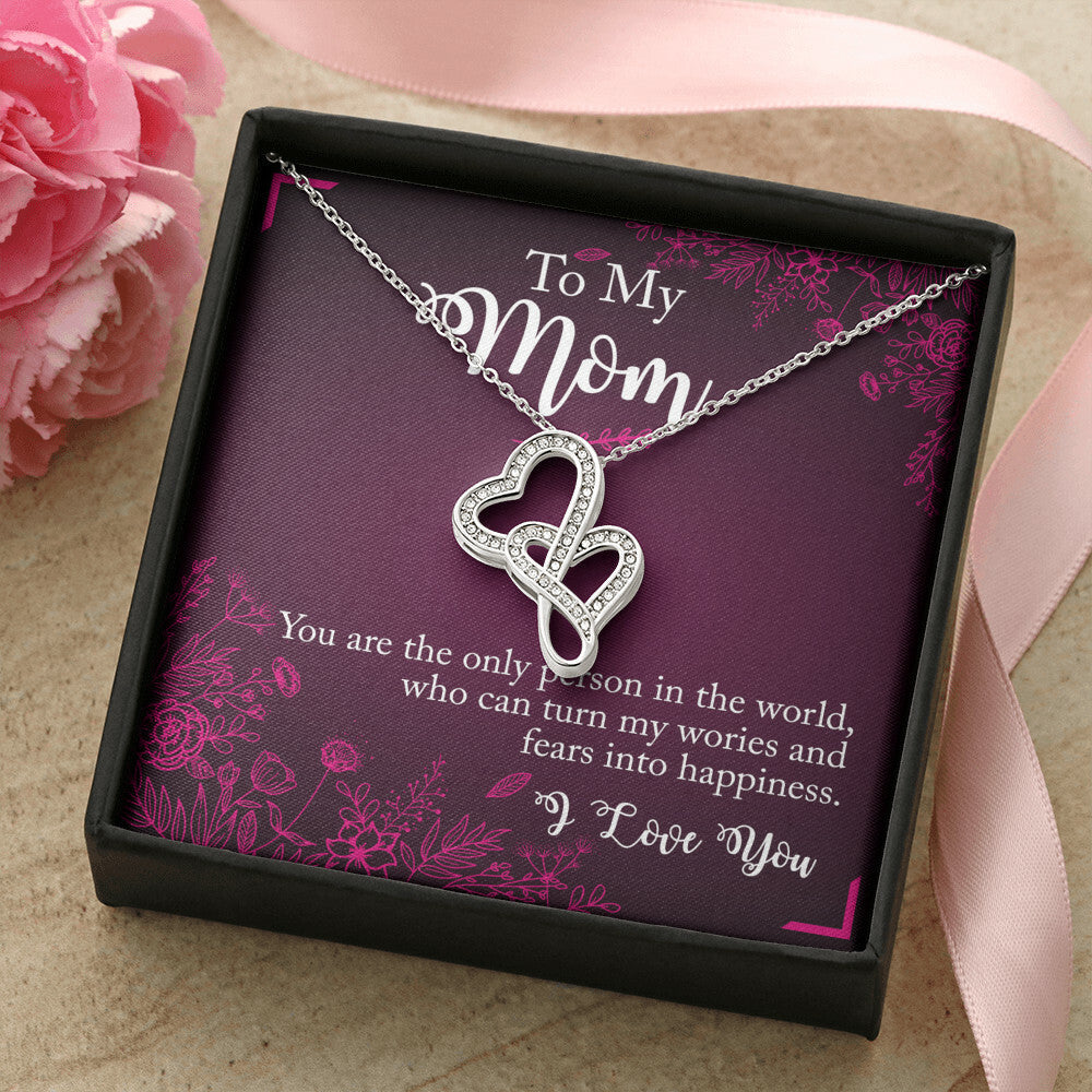 Double Heart Necklace - Mother's Day 1 Double Hearts Necklace