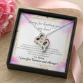 Sorry For Hurting You My Love Double Hearts Necklace