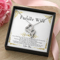 To My Future Wife Necklace Engagement Gift For Future Wife Sentimental Gift For Bride From Groom Birthday Gift For Fia 1 Double Hearts Necklace
