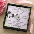 To My Beautiful Wife-I Choose You And I Will Choose You Over And Over And Over. Without Paude And Without A Doubt In A Double Hearts Necklace