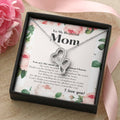 To My Beautiful Mom Necklace  To My Badass Mom Necklace  Badass Mom Gift  Mother’S Day Gift  Birthday Gift  Gift From  Double Hearts Necklace