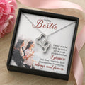 To My Best Friend-Necklace For Gift 1 Double Hearts Necklace