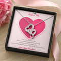 To My Gorgeous Wife - This Lovable gift for you! 🎁 Double Hearts Necklace
