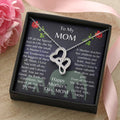 Exquisitely Beautiful The  For Mom 🌹💖 Double Hearts Necklace