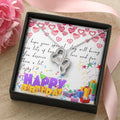 Happy Birthday I Hope Your Special Day Double Hearts Necklace