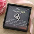 To My Bonus Mom Double Hearts Necklace