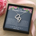The Best Gift For Your Daughter -  Double Heart Daughter Necklace - To My Daughter Gift From Dad - Father Daughter Nec Double Hearts Necklace