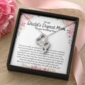 To Mom On Wedding Day - Double Heart Double Hearts Necklace