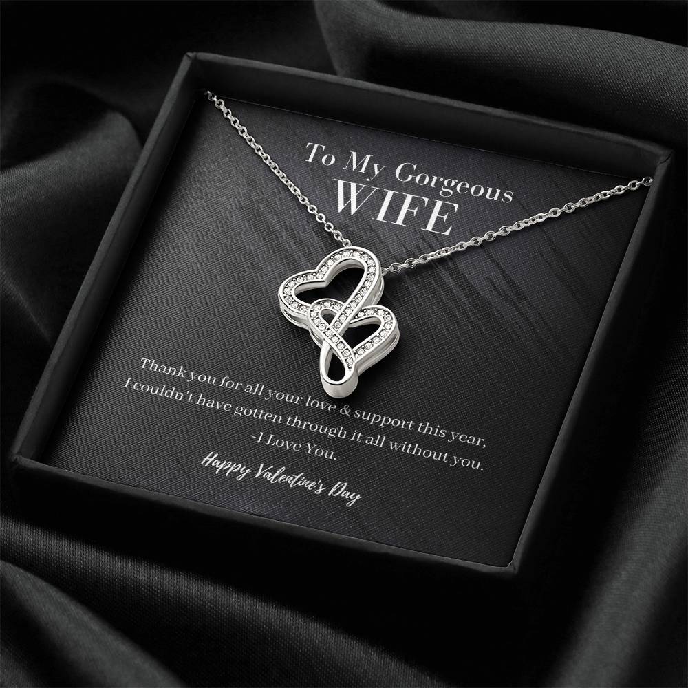The Perfect Gift For Her Double Hearts Necklace