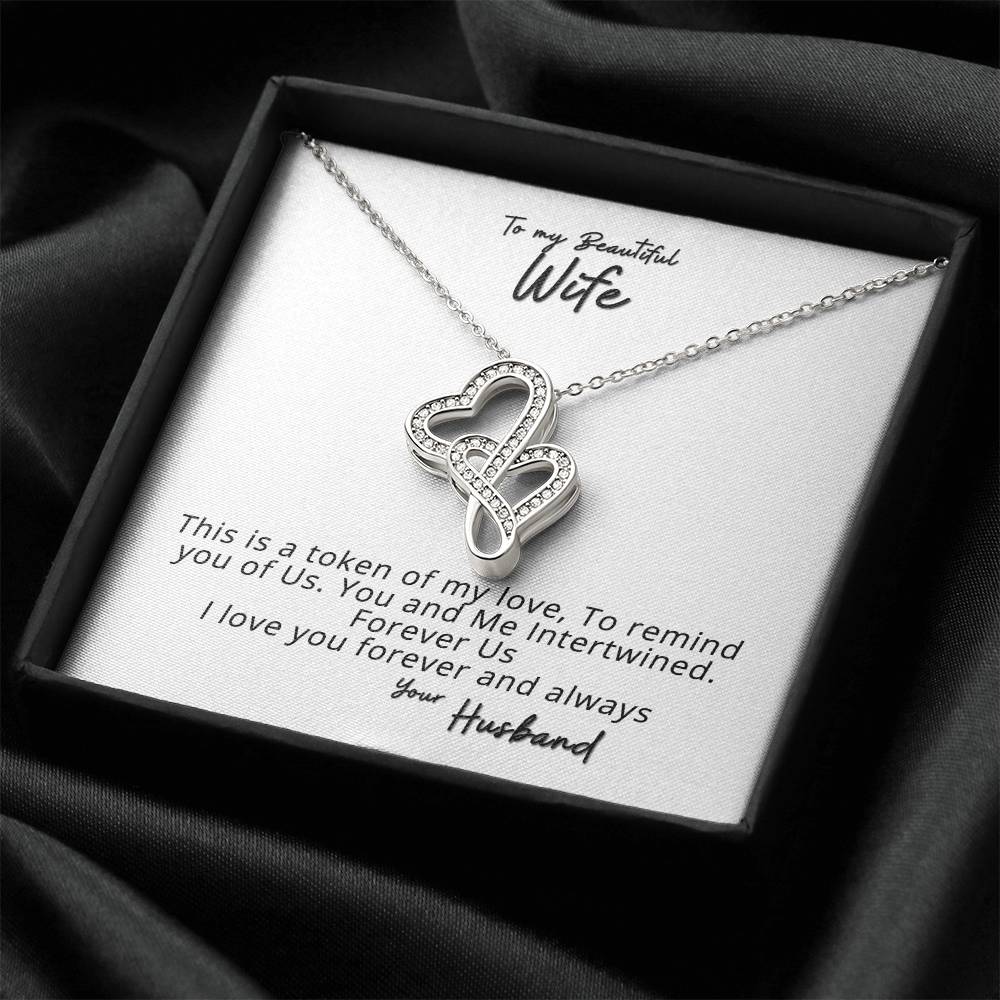 Beautiful Wife 1 Double Hearts Necklace