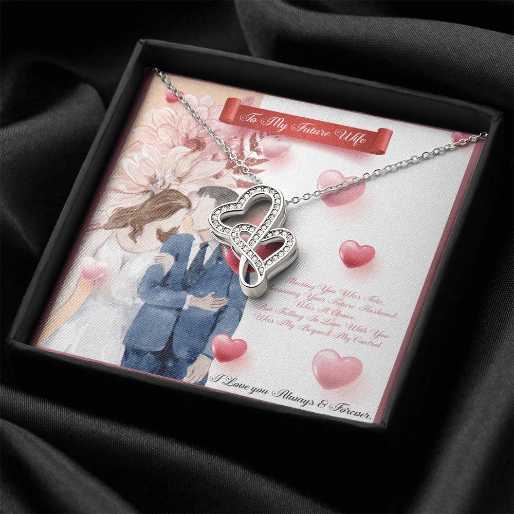Perfect us Gifts  Future Wife Neck 🤞🤞🤞 Double Hearts Necklace