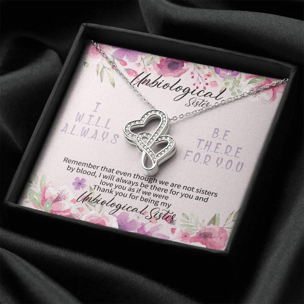 Step Sister Gift Ideas Best Ever Gifts For Your Sister Bonus Sister Gift Double Hearts Necklace