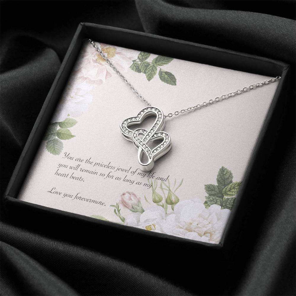 Necklace Love You Forever Double Hearts Necklace