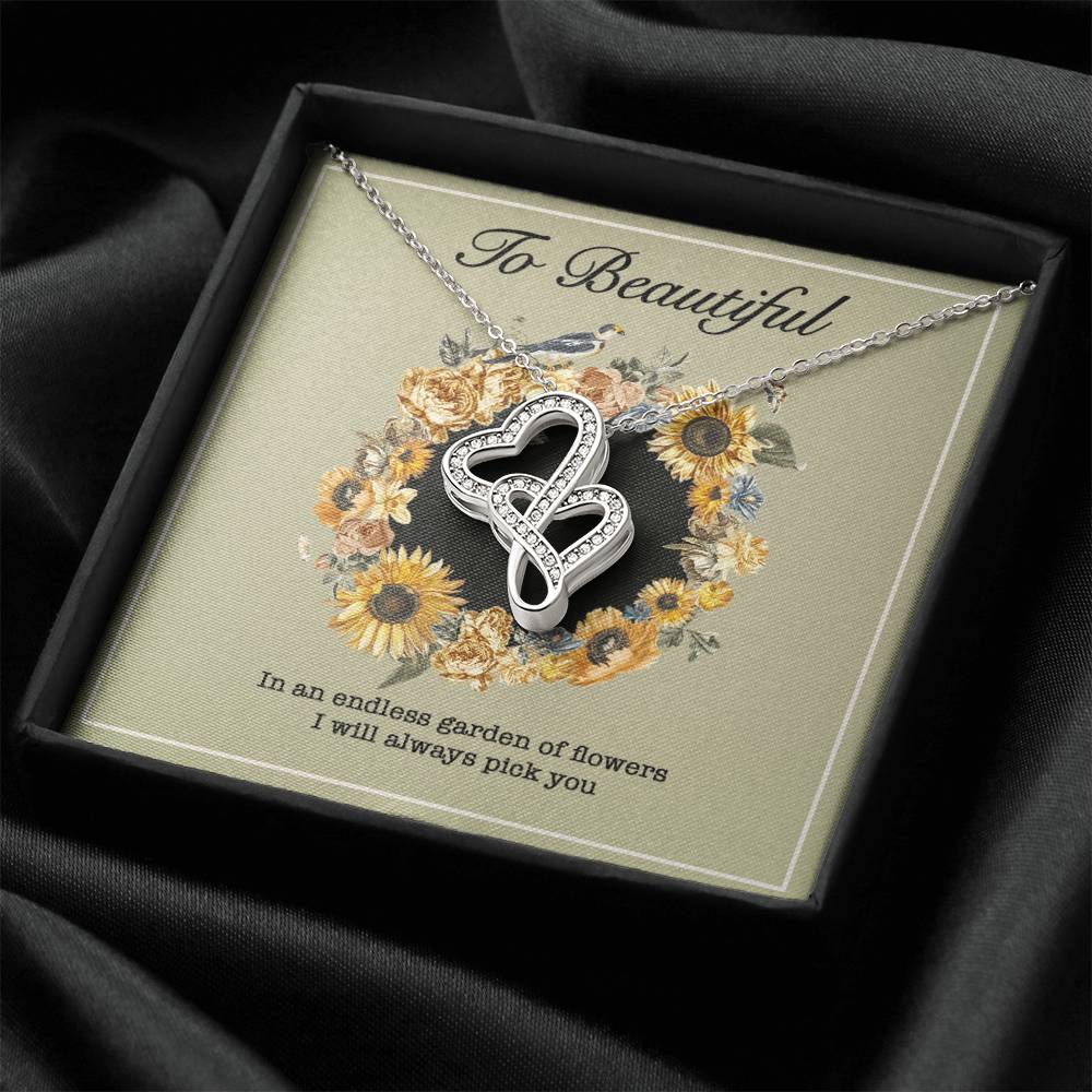 Girlfriend Heart Necklace Valentine Gifts For Girlfriend Necklace For Girlfriend Birthday Gift For Girlfriend Girlfrie Double Hearts Necklace