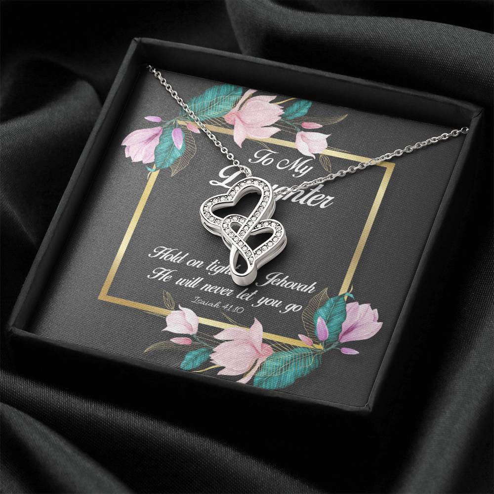 Jw Jewellery Jw Necklace Jehovah Witness Jewelry Jw Gifts Jw Pioneer Gift Jw Org Jw Sister Gift Double Hearts Necklace