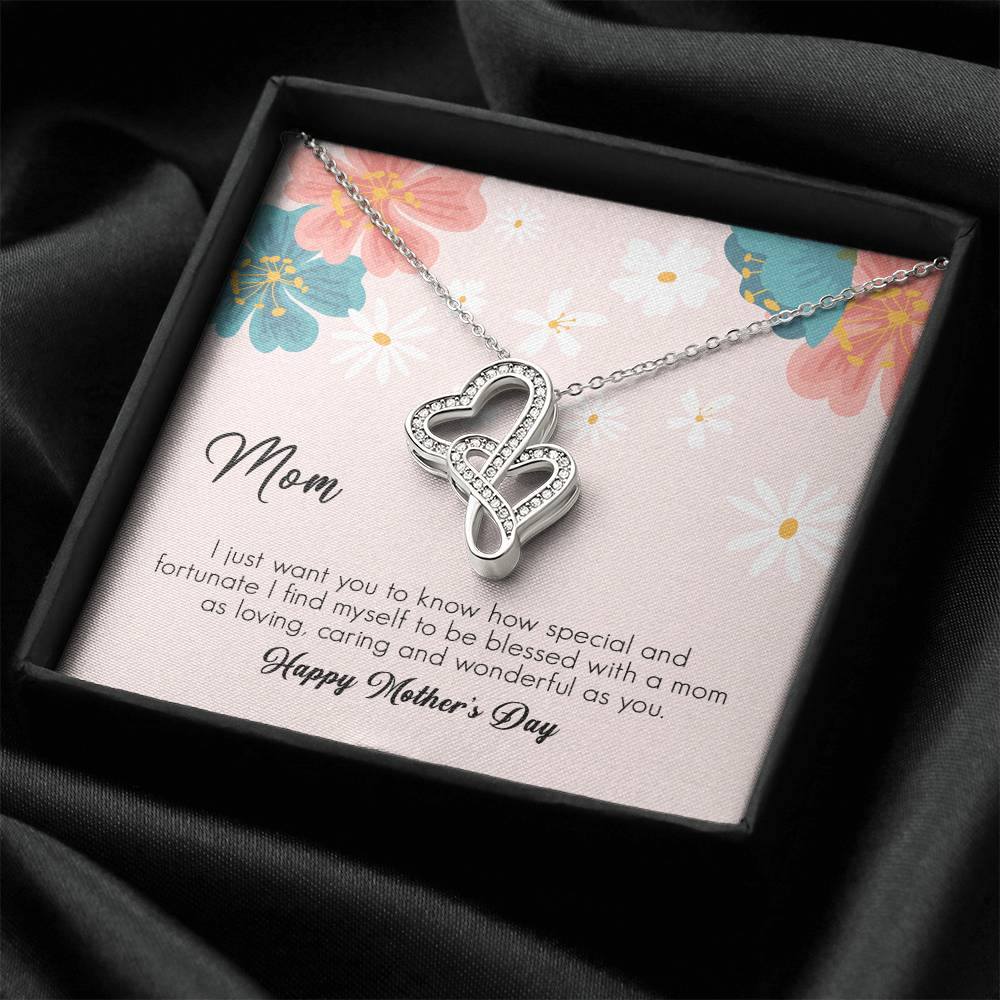 Mother's Day Gift  Necklace For Mom  Mother's Day Necklace  Best Gift For Mom  Mother's Day Necklace Double Hearts Necklace