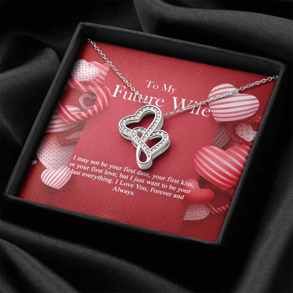 To My Future Wife -  Double Hearts Necklace