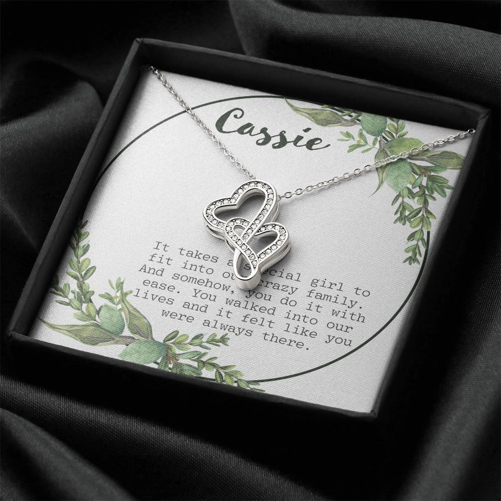 It Takes A Special Girl Double Hearts Necklace