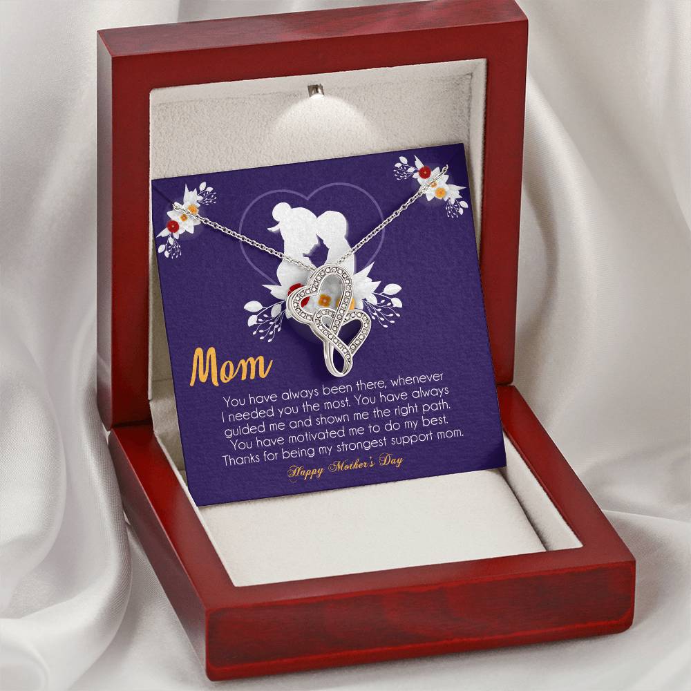 Mother's Day Gift  Necklace For Mom  Mother's Day Necklace  Best Gift For Mom  Mother's Day Necklace 2 Double Hearts Necklace