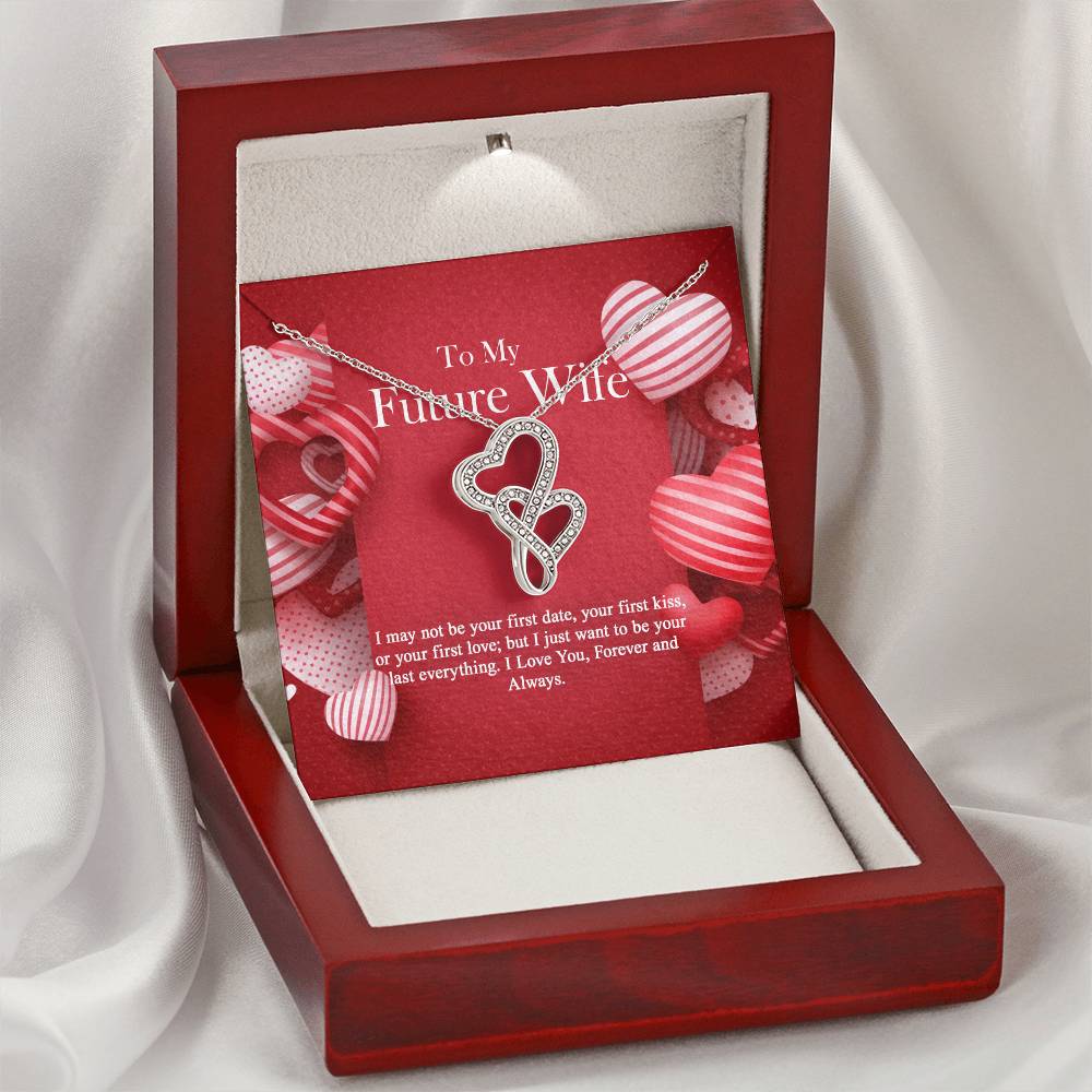 To My Future Wife -  Double Hearts Necklace