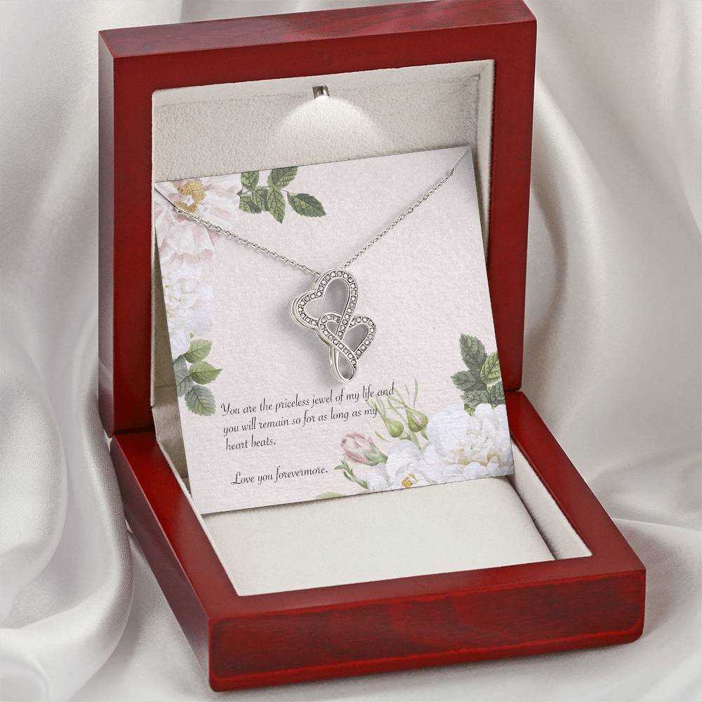 Necklace Love You Forever Double Hearts Necklace
