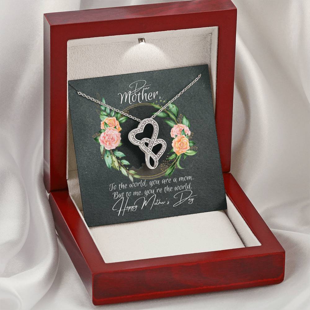 The Perfect Mother's Day Necklace Double Hearts Necklace