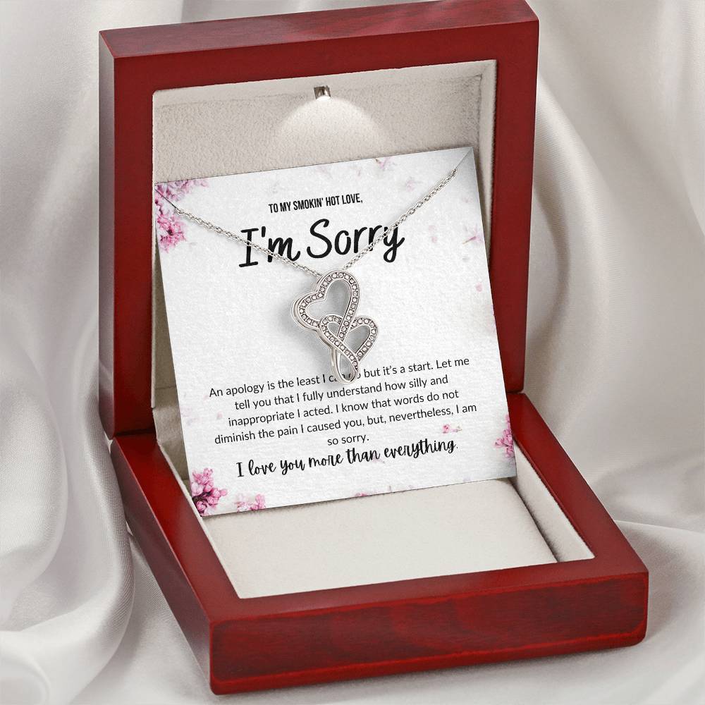Iam Sorry - Double Heart Double Hearts Necklace