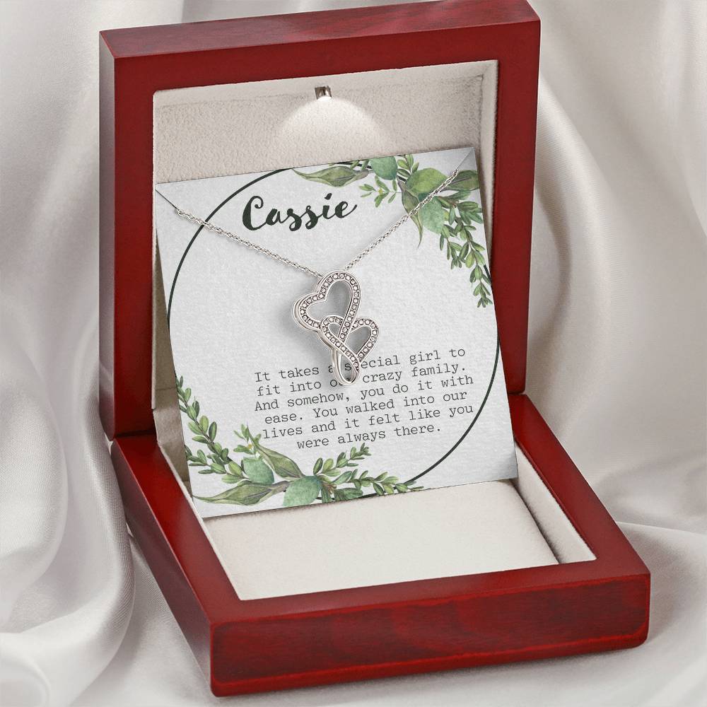 It Takes A Special Girl Double Hearts Necklace