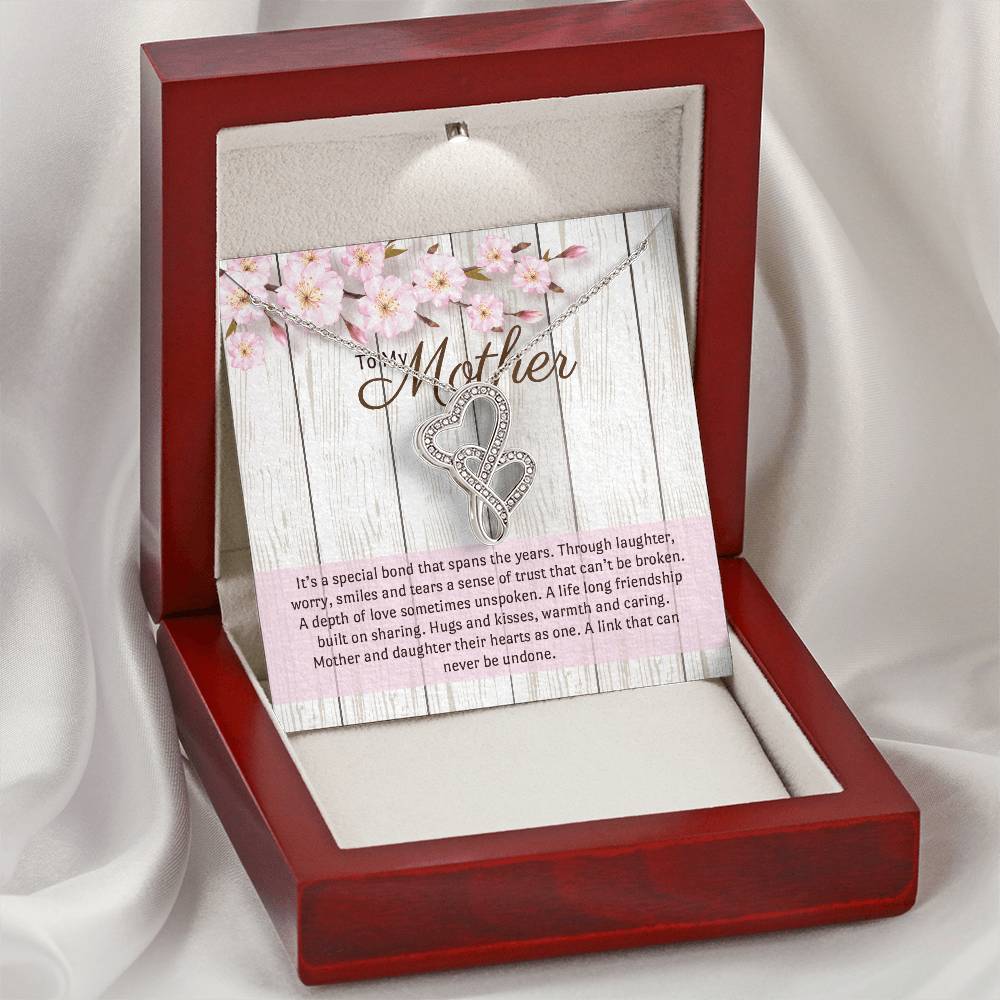 For Mother Double Hearts Necklace