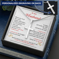 For Husband - Marry You - Cross Customize Engraved Cross Necklace