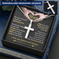 For Your Man - Candy Of My Eye - Cross Customize Engraved Cross Necklace