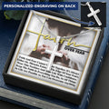 Faith Over Fear Love And Hope This Christmas Customize Engraved Cross Necklace