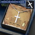 Feel Lost Love Mom - Cross Necklace New Arrival Customize Engraved Cross Necklace