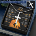 For Your Man - Whatever You Lack - Cross Customize Engraved Cross Necklace
