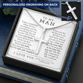 Cross Necklace Gifts For Boyfriend Boyfriend Anniversary Gift Christian Cross Necklace For Boyfriend Customize Engraved Cross Necklace